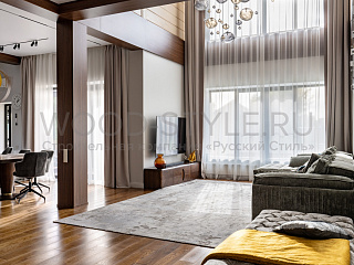 Дом В стиле Райт от Русский Стиль (wood-style.ru)