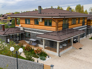 Дом В стиле Райт от Русский Стиль (wood-style.ru)