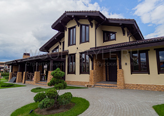 Строительство дома по проекту Шале Новорижское 1