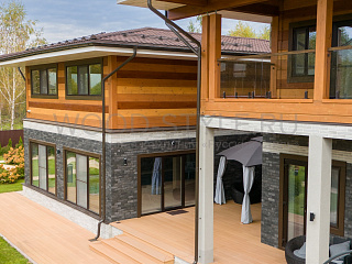 Дом В стиле Райт от Русский Стиль (wood-style.ru)