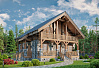 Комбинированный дом Альпийское Шале